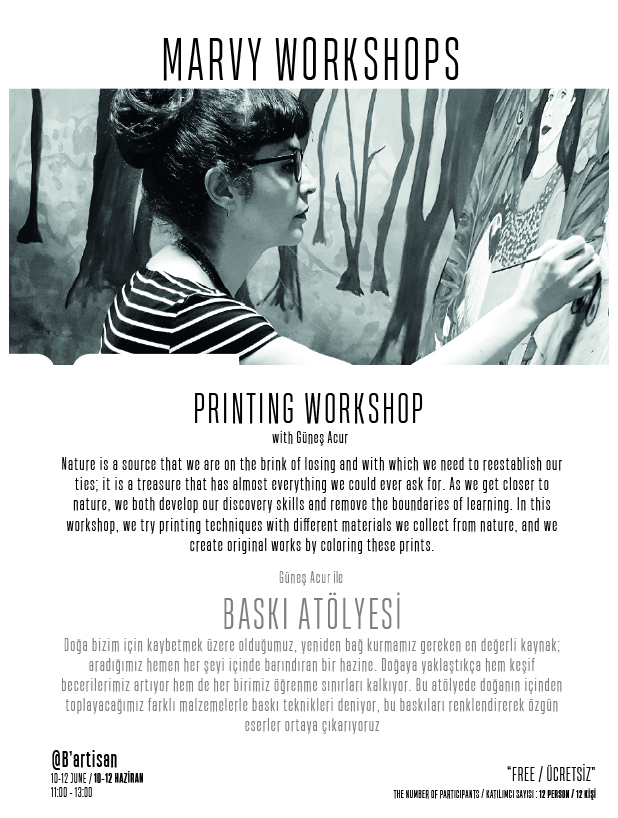 PRINTING WORKSHOP WITH GÜNEŞ ACUR